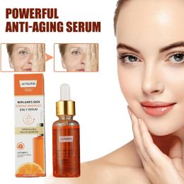 Wrinkle Remover Serum Vitamin C Anti-Aging Moisturizing Lifting Firming Skin Fade Fine Lines Face Essence 30ml