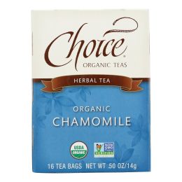 Choice Organic Teas Chamomile Herb Tea - 20 Tea Bags - Case of 6