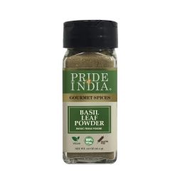 Pride of India â€“ Basil Leaf Powder â€“ Gourmet & Culinary Spice â€“ Mediterranean Seasoning â€“ Adds Flavor to pesto/stews/curries â€“ Additives Fre