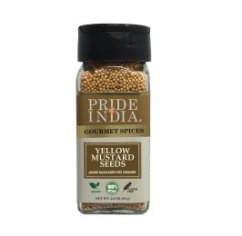 Pride of India â€“ Yellow Mustard Seed Whole â€“ Pungent & Aromatic â€“ Gourmet Indian Spice â€“ Add in Salads/Dressings/Chicken/ Meat/Pickles â€“ Eas