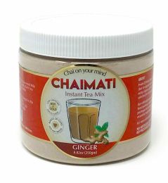 ChaiMati - Ginger Chai Latte - Powdered Instant Tea Premix, 8.82oz (250gm) Jar - Makes 20-25 Cups - Very Low Caffeine, Ready in seconds - gets "Chai o