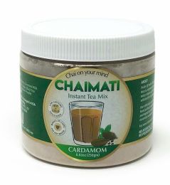 ChaiMati - Cardamom Chai Latte - Powdered Instant Tea Premix, 8.82oz (250gm) Jar - Makes 20-25 Cups - Very Low Caffeine, Ready in seconds - gets 'Chai