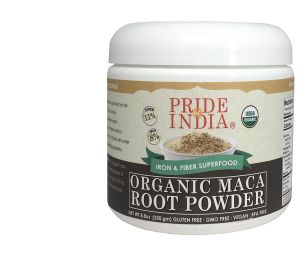 Pride Of India - Premium Grade Raw Maca Root Powder - Iron & Fiber Rich Superfood - Supplements Energy, Fertility, Performance, & Endurance - 8.82oz (