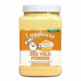 Eggylicious Egg Yolk Powder, Dried Natural Protein Powder, Made from Fresh Eggs, Pasteurized,Smoothies, Non-GMO, No Additives, Used for Baking,1lbs(16