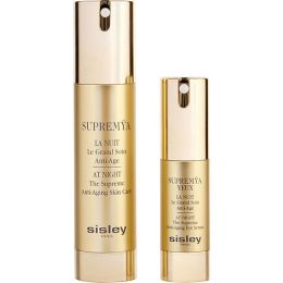 Sisley by Sisley Prestige Supremya At Night The Supreme Anti-Aging Set - Skin Care 50ml/1.7oz + Eye Serum 15ml/0.5oz --2pcs