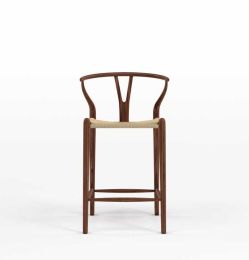 Dagmar Counter Stool - Walnut & Natural Cord