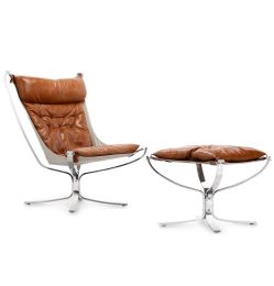 Einar Chair with Ottoman