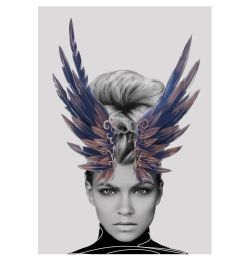 Crown of Feathers Print (size: 70 x 100cm)