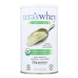 Teras Whey Protein Powder - Whey - Organic - Plain Unsweetened - 12 oz (SKU: 1015346)