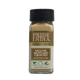 Pride of India â€“ Yellow Mustard Ground â€“ Gourmet Spice - Ideal for Pickles/Mustard Dressing/Sauces/ Hotdogs â€“ Preservatives & Additives Free â€“ (size: 1.8 oz)