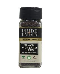 Pride of India â€“ Black Mustard Seed â€“ Gourmet & Vegan Indian Spice â€“ Pungent/Spicy Flavor â€“ Dry Seasoning - Gluten & GMO Free â€“ Easy to Use (size: 2.9 oz)