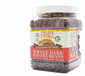 Pride Of India - Indian Whole Dark Kidney Beans - Protein & Fiber Rich Rajma (size: 3.3 LB)