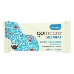 GoMacro Organic Macrobar - Peanut Protein - 2.3 oz Bars - Case of 12 (SKU: 1622463)