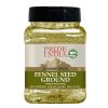 Pride of India â€“ Fennel Seed Ground â€“ Natural & Gourmet Spice â€“ Perfect Addition to Tea/Drinks/ Roast/Rubs/Bakes/ - Cooling Properties â€“ Easy