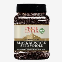 Pride of India â€“ Black Mustard Seed â€“ Gourmet & Vegan Indian Spice â€“ Pungent/Spicy Flavor â€“ Dry Seasoning - Gluten & GMO Free â€“ Easy to Use (size: 1.5 LB)