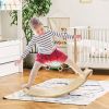 Kids Fitness Toy 12 Inch C Shape Wooden Wobble Balance Board