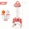 Kids Fitness Playing Game 3-in-1 Adjustable Basketball Hoop Sets